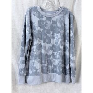 Mondetta Gray Camo Crewneck Sweatshirt Oversized Fit L